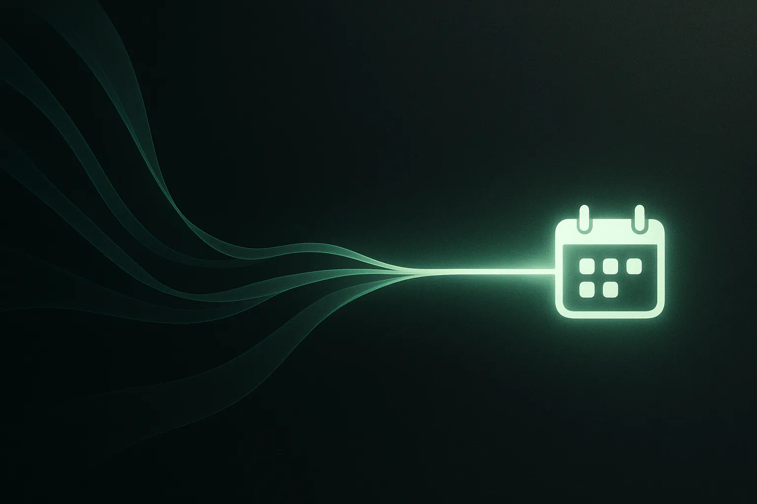 Message threads converging into a single booked slot